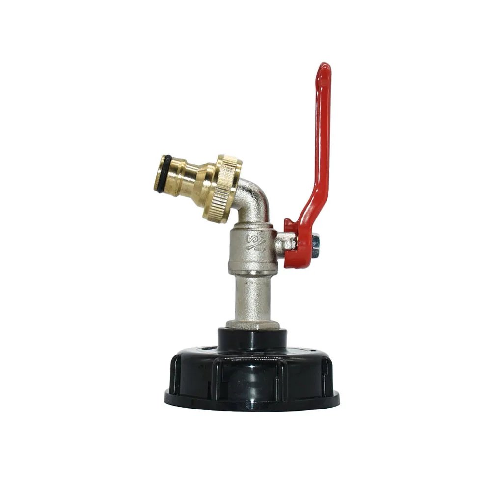 S60 x 16mm Nipple Faucet Adapter Outdoor Rainwater Collection Bucketr IBC Tank Aquarium Tap Replacement Drainage Fitting