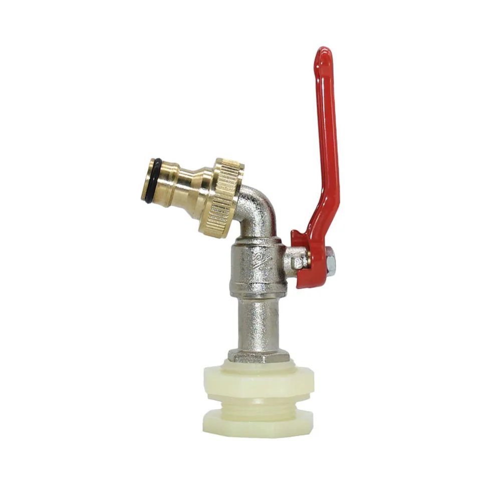 S60 x 16mm Nipple Faucet Adapter Outdoor Rainwater Collection Bucketr IBC Tank Aquarium Tap Replacement Drainage Fitting