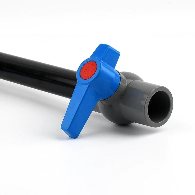 20-63mm PVC Pipe Ball Valves Water Garden Agriculture Irrigation System Drainage Tube Quick Valve Water Pipe Connector Fittings