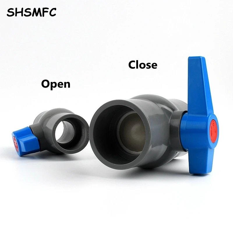 20-63mm PVC Pipe Ball Valves Water Garden Agriculture Irrigation System Drainage Tube Quick Valve Water Pipe Connector Fittings