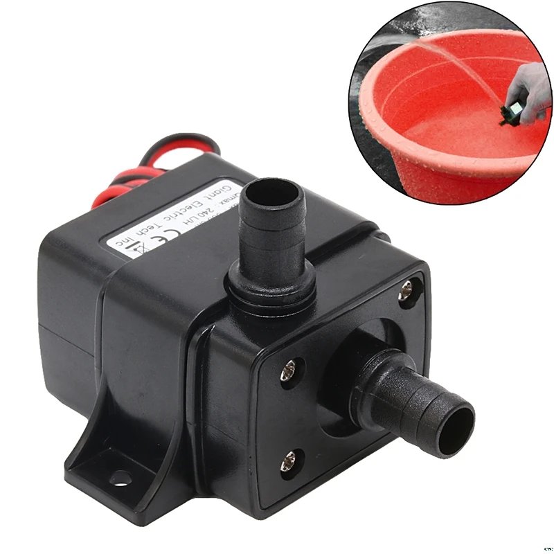 Mini DC12V 3M 240L/H Brushless Motor Submersible Water Pump 12v Water Pump 12V 4.8W or 24V 5.8W