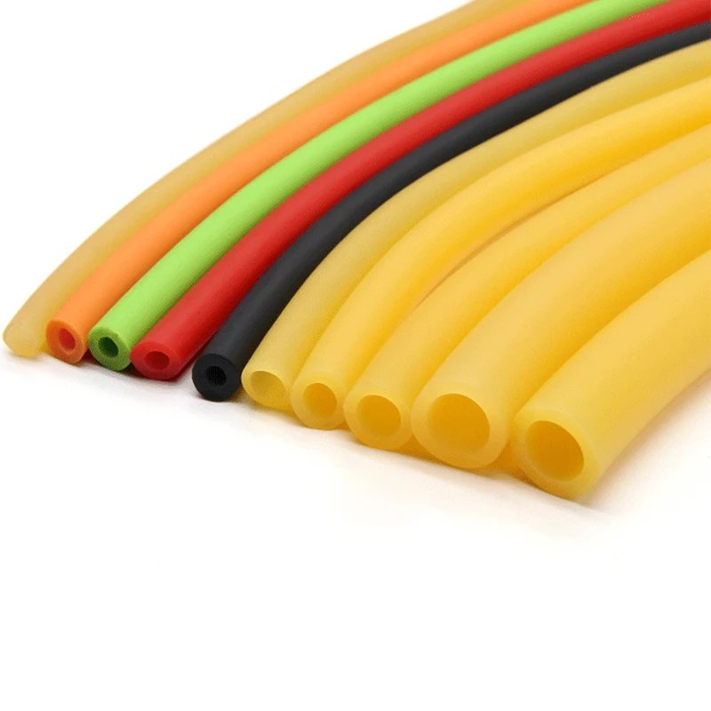 1~10M Natural Latex Rubber Tubing Tube ID 1.6 ~18mm OD 3.2~22mm Speargun Band Slingshot Catapult Tube Rubber Hose Tension Belt