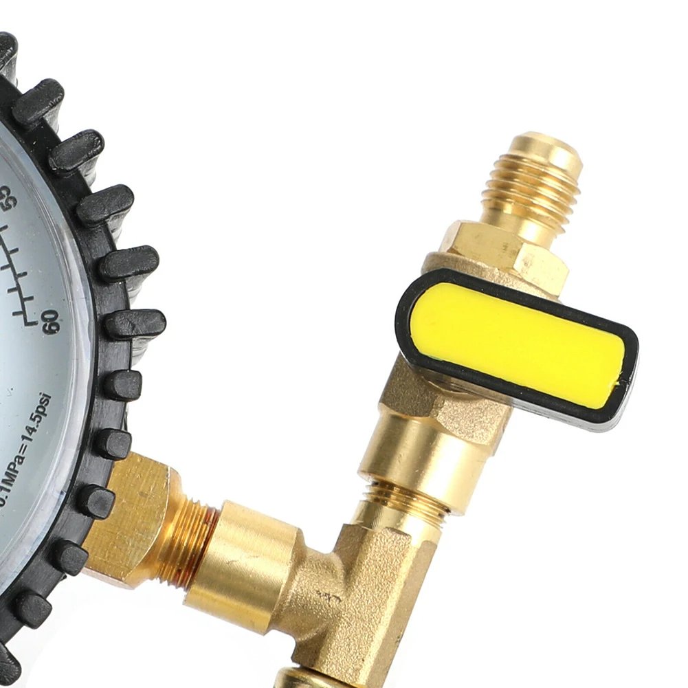 1Pcs Air Conditioner Nitrogen Pressure Tester Regulator For R134a/R22/R407C/R410A Automobile HVAC Pressure Gauge Tool Part