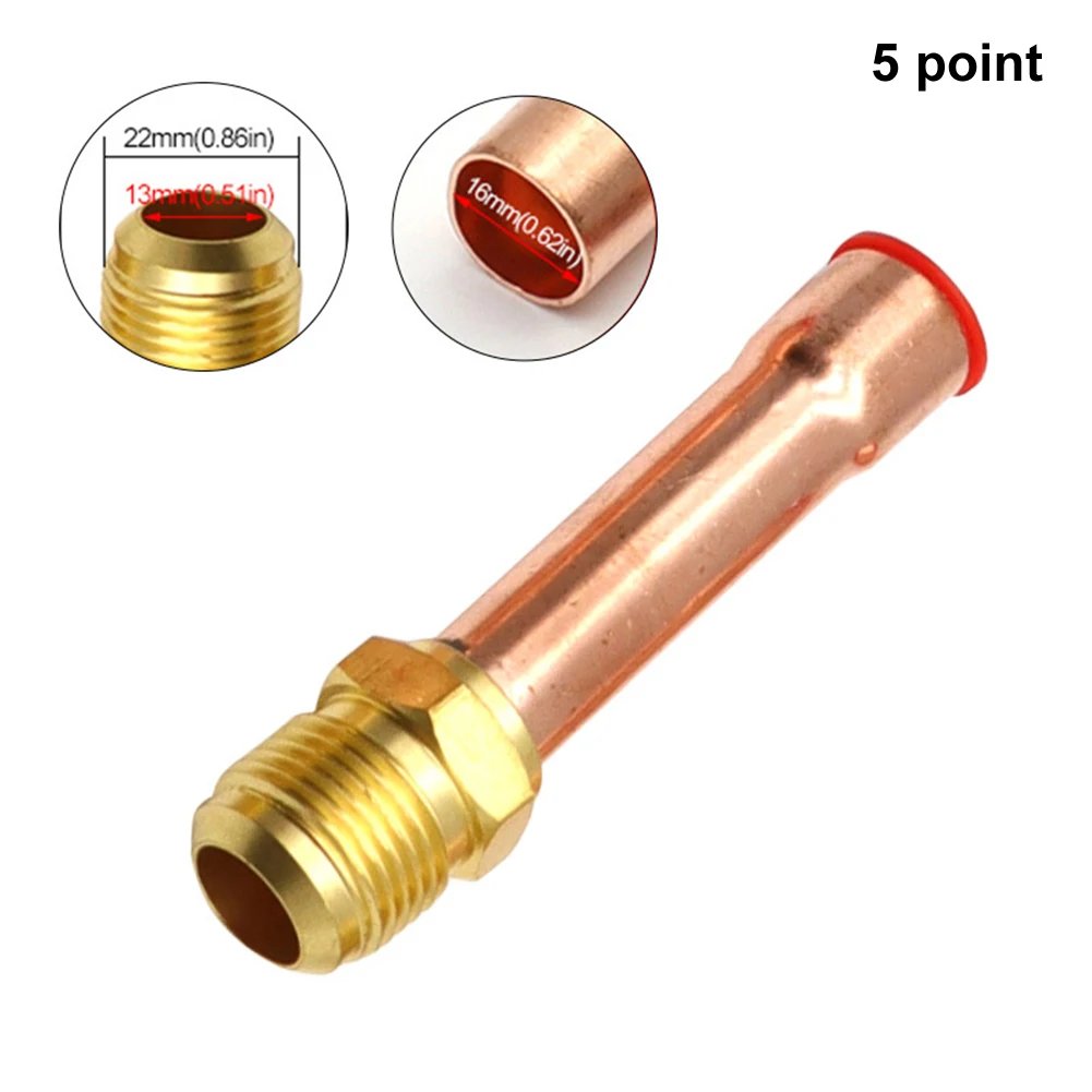 Copper Tube Brass Pipe Fitting Connector Adapeter 45 Degree For Air Conditioner 2/3/4/5/6 Points -20 To 120℃ Pipe Joint HVAC Too