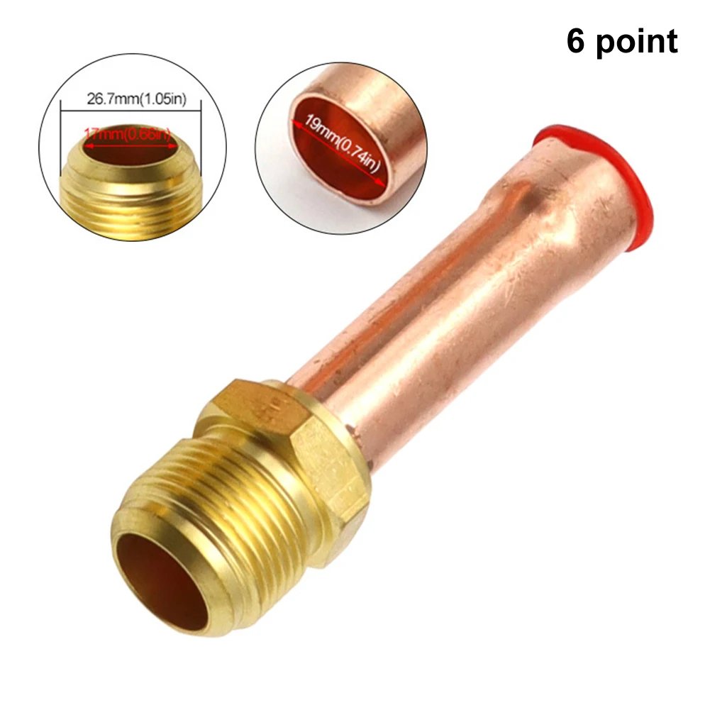 Copper Tube Brass Pipe Fitting Connector Adapeter 45 Degree For Air Conditioner 2/3/4/5/6 Points -20 To 120℃ Pipe Joint HVAC Too