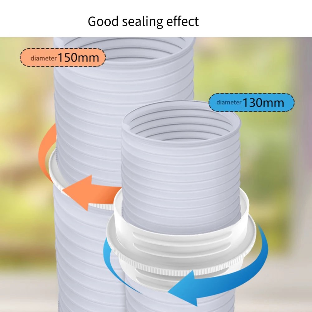 Mobile Air Conditioner Exhaust Hose Connector 13/15CM Universal Hose Reducer Ventilation Duct Extender Adapter HVAC Systems