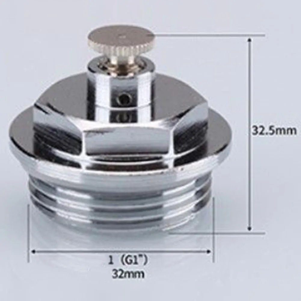 Brass Blanking Plug Air Vent Valve Bleeder Manual Bleed Plug Ventilation System Parts Central Heating Radiators G1/2 G3/4