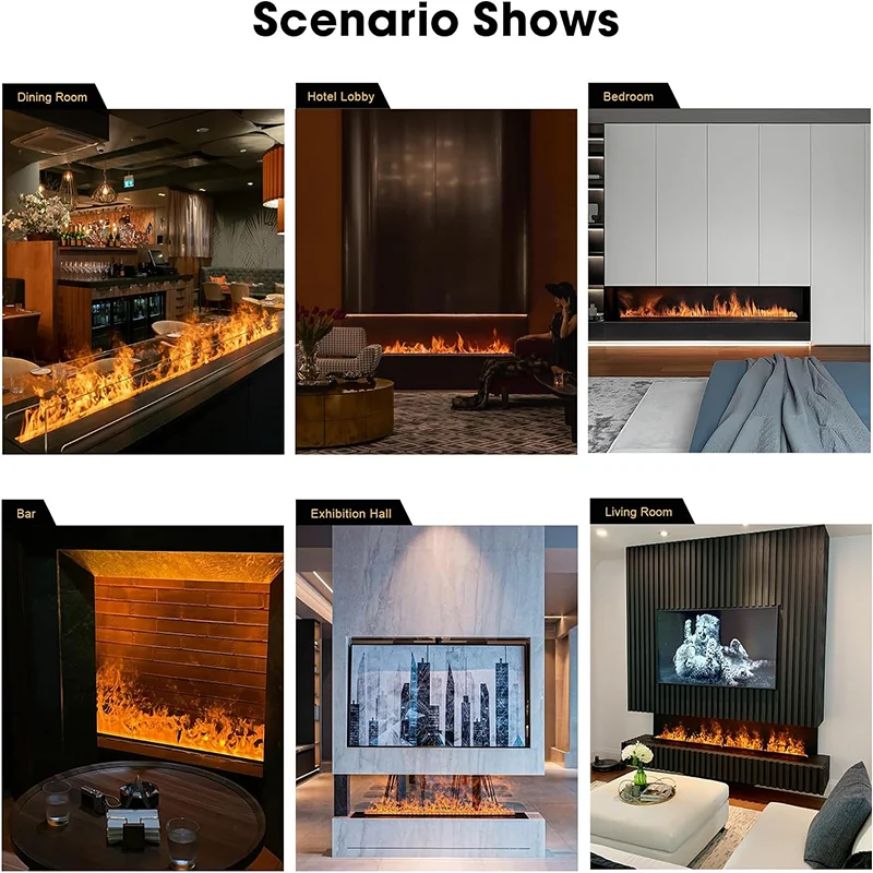 Electric Fireplace 3D Water Mist Fireplace Embedded Realistic Mist Flame Remote Control APP Interior Decoration Steam Fireplace Electric Fireplace 3D Water Mist Fireplace Embedded Realistic Mist Flame Remote Control APP Interior Decoration Steam Fireplace