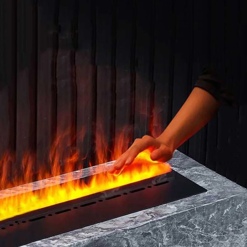 Electric Fireplace 3D Water Mist Fireplace Embedded Realistic Mist Flame Remote Control APP Interior Decoration Steam Fireplace