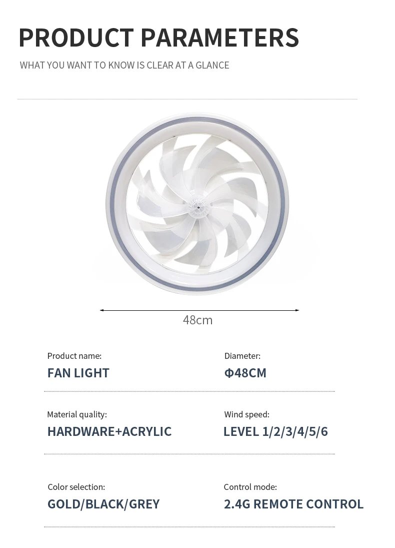 New Ceiling Fan Light Living Room Bedroom Modern and Simple Home Intelligent Remote Control Restaurant LED Fan Light