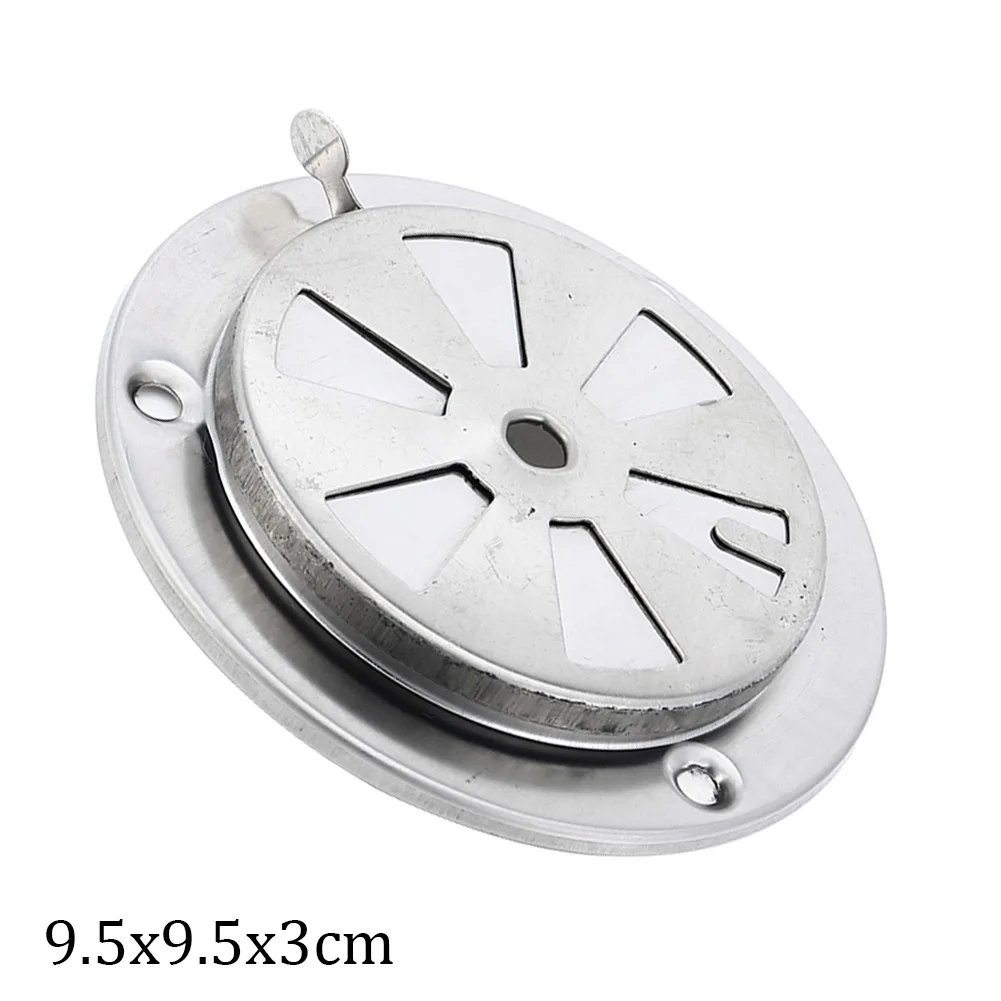 BBQ Grill Smoker Exhaust Vent Stove Air Vent Damper Stainless Steel Air Vent Hole BBQ Accessories Replacement Parts