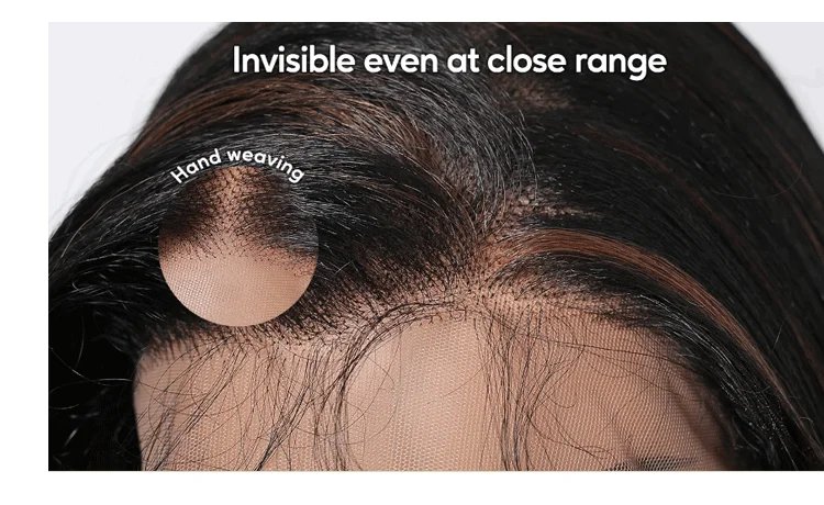 Synthetic Hair Ash Blonde Highlight Color Short Straight Bob Lace Front Wigs 13x4Lace Frontal Wig For Women Long Wig Dark Roots