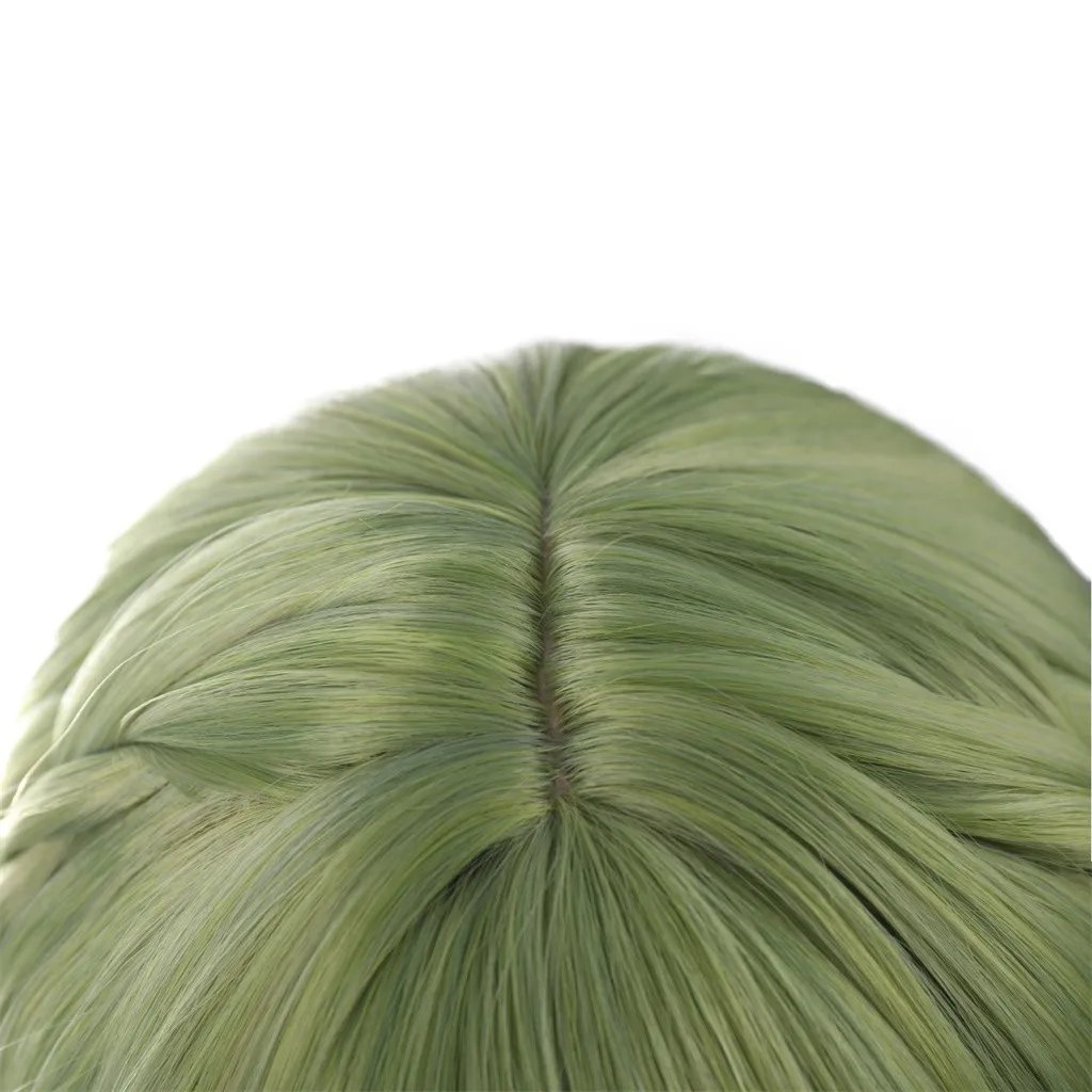 Comic Character Cosplay Wig Hair Cap + Green Microroll Cosplay Wigs Synthetic Hair Manzhan Special Wig Cosplay Specific Wig