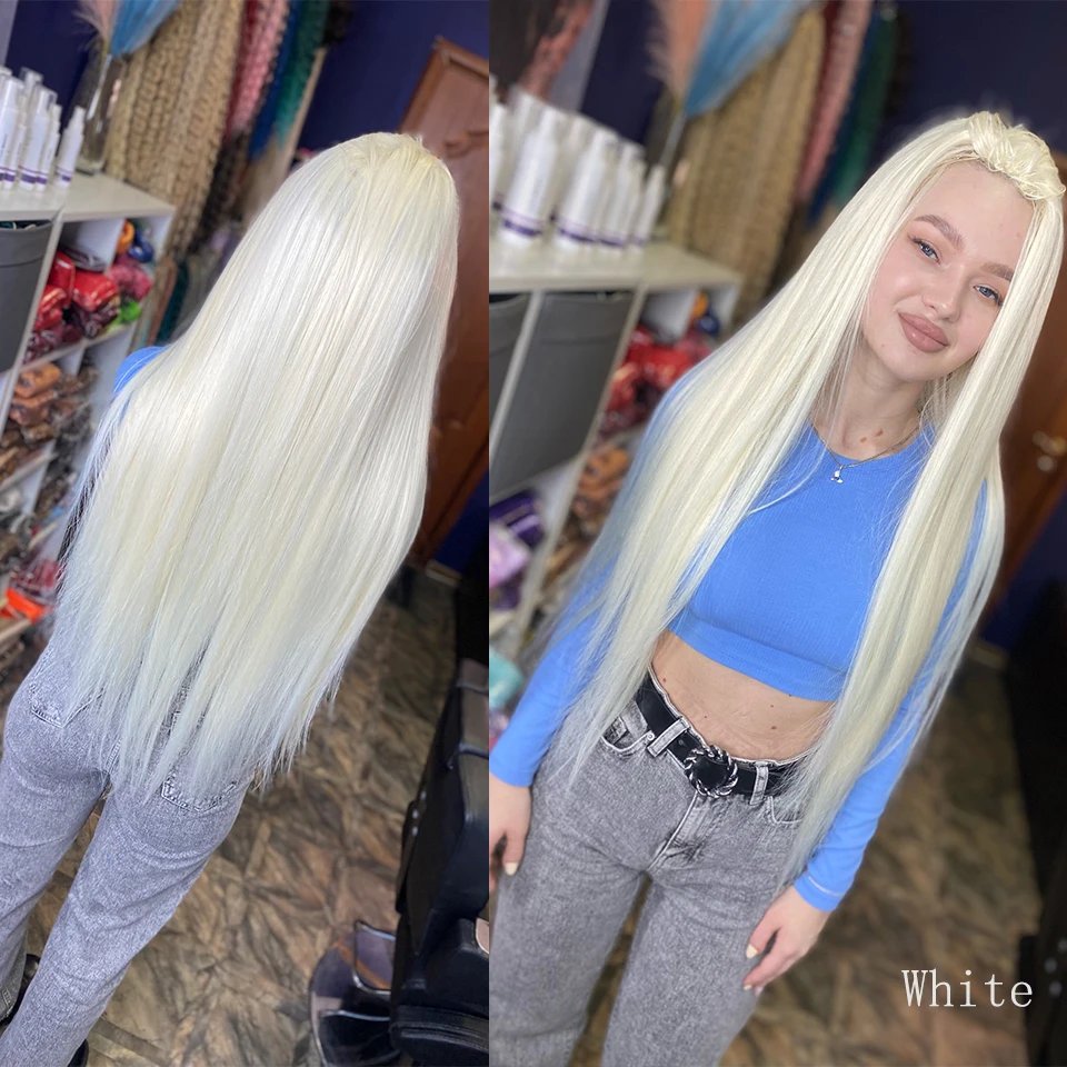 Bone Straight Hair Bundles Salon Natural Hair Extensions Fake Fibers Super Long Synthetic Yaki Straight Hair Weaving Full to End