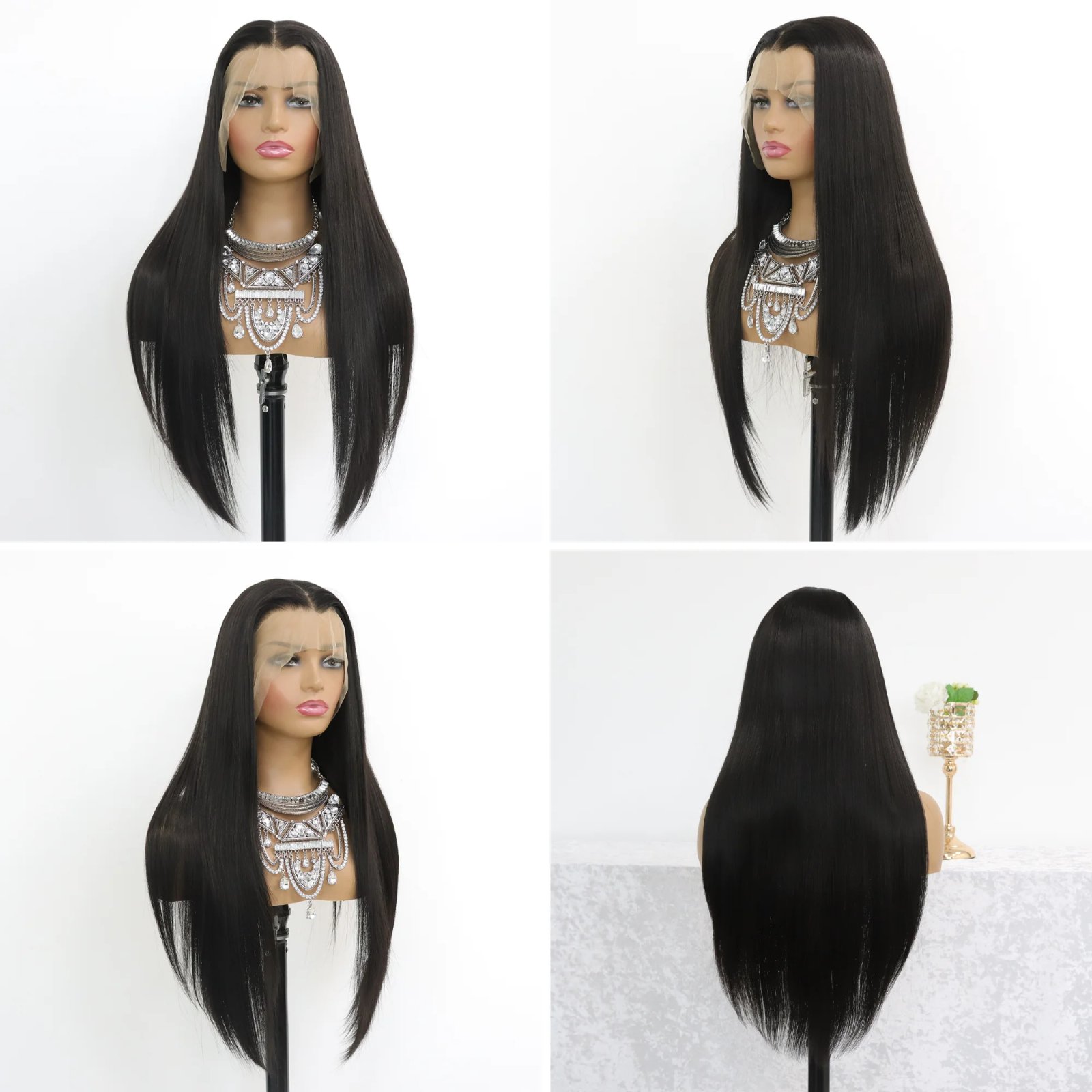 13*4 Lace Front Wigs Straight Wigs with High Quality Synthetic Hair Curly Wigs and Good Texture