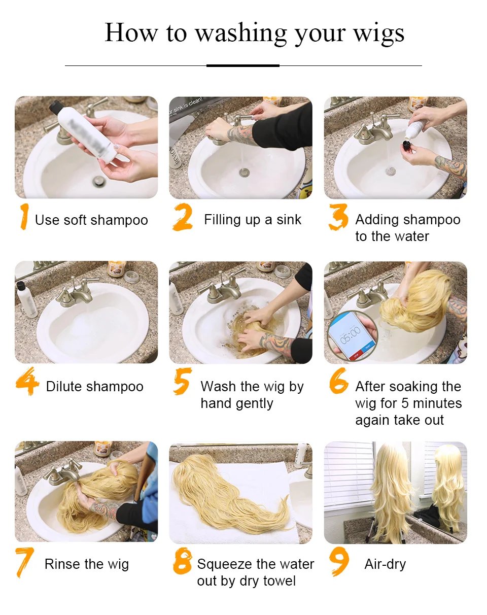 Blonde Golden Synthetic Wigs Long Straight Hair Natural Wig for Women Middle Part Wigs Cosplay Party Heat Resistant Fake Hair