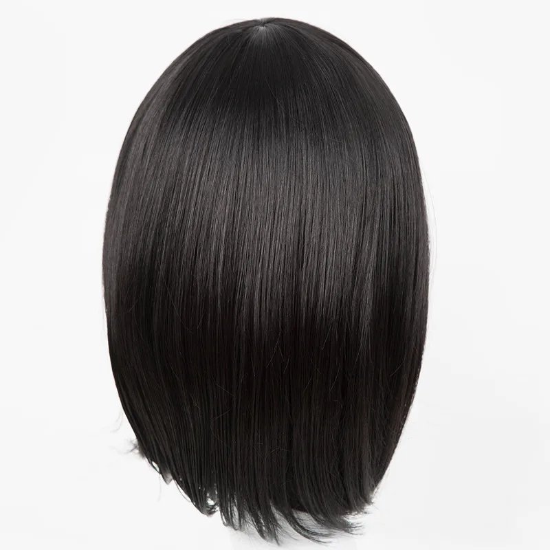 Fei-Show Synthetic Heat Resistant Fiber Short Wavy Black Hair Wig Costume Halloween Cosplay Salon Party Women Student Bob Wig Fei-Show Synthetic Heat Resistant Fiber Short Wavy Black Hair Wig Costume Halloween Cosplay Salon Party Women Student Bob Wig
