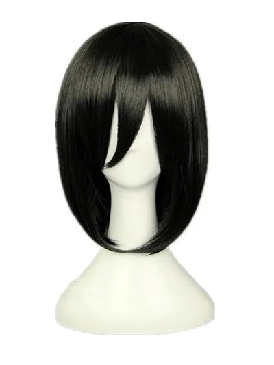 Fei-Show Synthetic Heat Resistant Fiber Short Wavy Black Hair Wig Costume Halloween Cosplay Salon Party Women Student Bob Wig Fei-Show Synthetic Heat Resistant Fiber Short Wavy Black Hair Wig Costume Halloween Cosplay Salon Party Women Student Bob Wig
