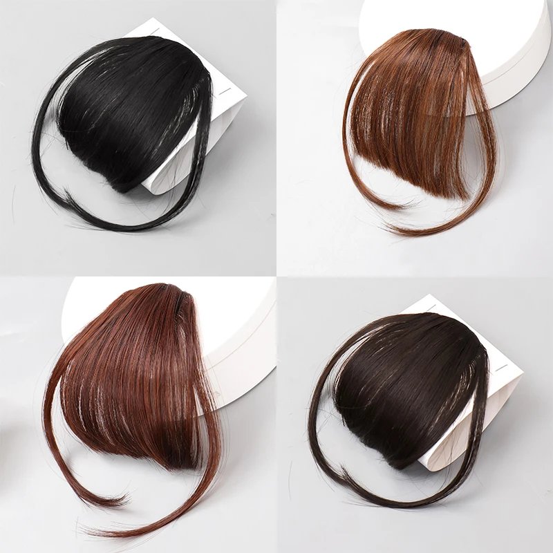 MANWEI Synthetic Wig Air bangs Women Natural Short Brown Blond Black Fake Hair Fringe Extension MANWEI Synthetic Wig Air bangs Women Natural Short Brown Blond Black Fake Hair Fringe Extension
