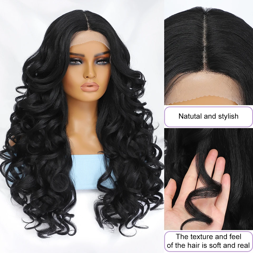 Black Brown Curly Wig Synthetic Lace Front Wigs For Women Blonde Orange Female Lace Wig 13X4.5X1 Cosplay Hair Daily Use Black Brown Curly Wig Synthetic Lace Front Wigs For Women Blonde Orange Female Lace Wig 13X4.5X1 Cosplay Hair Daily Use