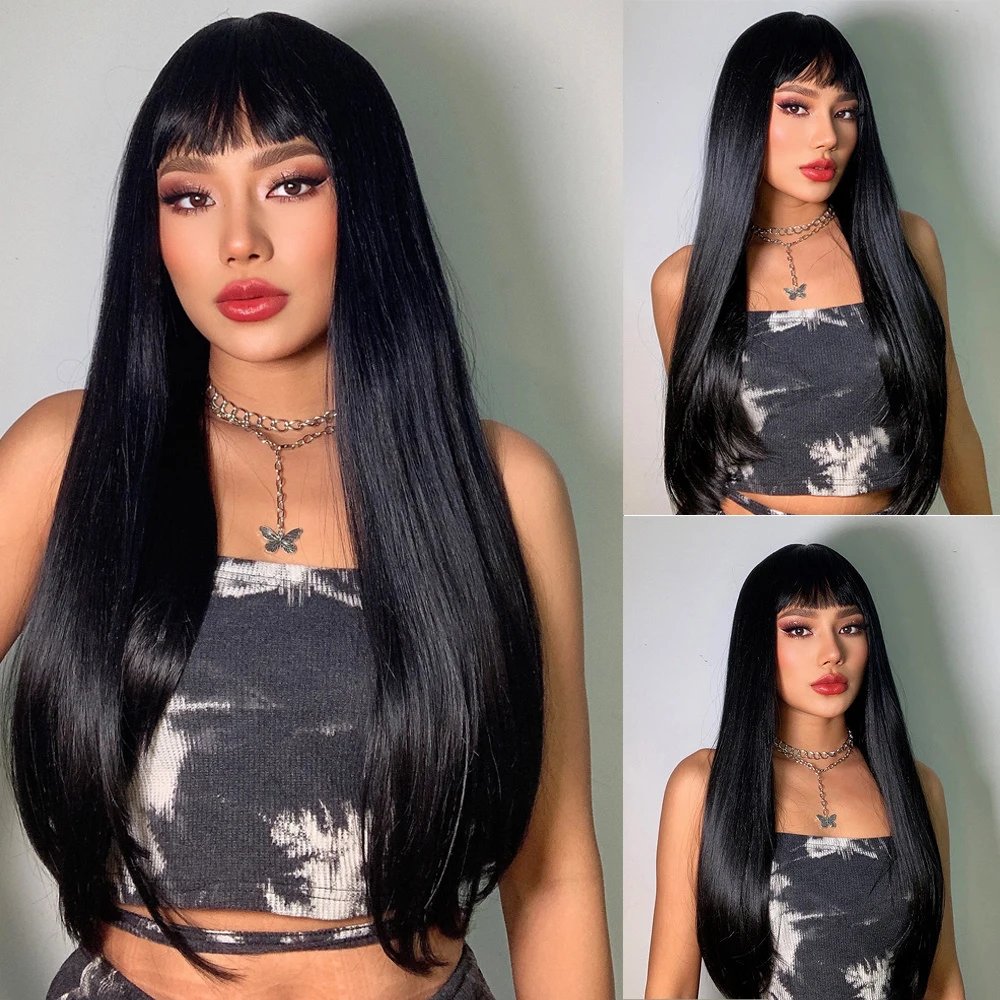 Light Blonde Golden Hair Long Silky Straight Synthetic Wig for Women Blonde Natural Hairs Wig Daily Lolita Heat Resistant Wigs