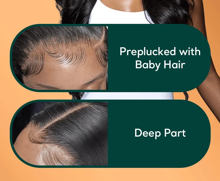 200 Density Frontal Lace Wigs Human Hair Curly Wigs For women Deep Wave 13x6 Hd Lace Frontal Wig 13x4 Water Wave Lace Front Wig