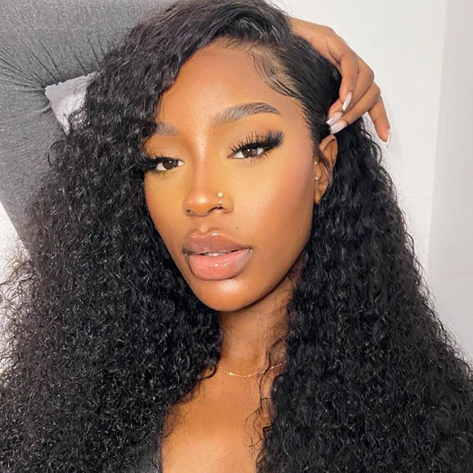 30 38 Inch Deep Wave 13x6 Hd Lace Frontal Wig Curly Human Hair Wigs 200 Density 13x4 Lace Front Human Hair Wig 100% For Women