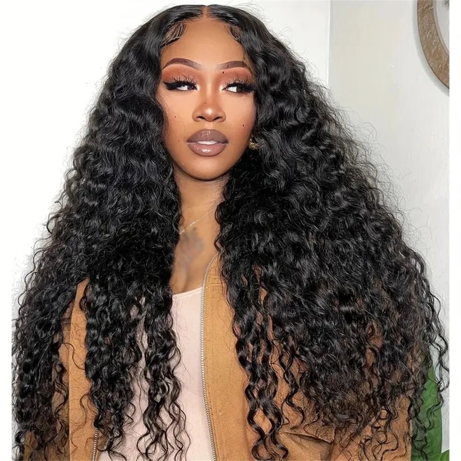 30 38 Inch Deep Wave 13x6 Hd Lace Frontal Wig Curly Human Hair Wigs 200 Density 13x4 Lace Front Human Hair Wig 100% For Women