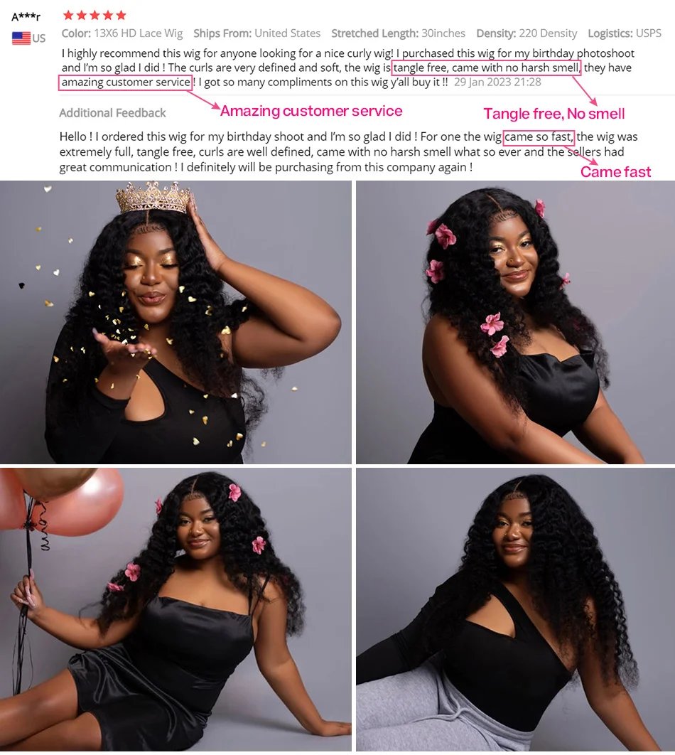 Cynosure 13x4/13x6 HD Transparent Lace Front Human Hair Wigs PrePlucked 4x4 Closure Wig Brazilian Kinky Curly Lace Frontal Wig