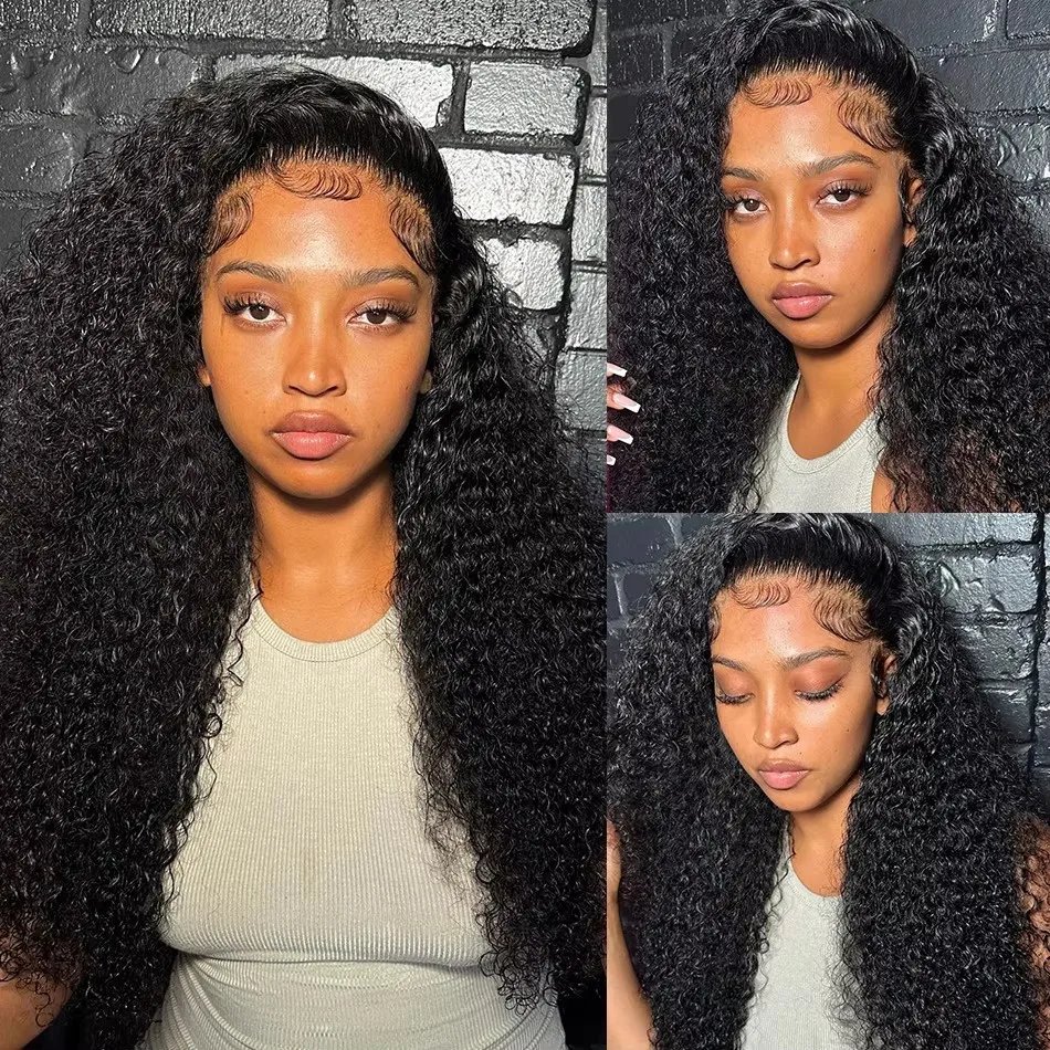 Wigirl 250% Deep Wave Frontal Wig 13x6 HD Lace Front Wig human hair Brazilian Loose Curly Water Wave 5x5 Closure Wigs For Women