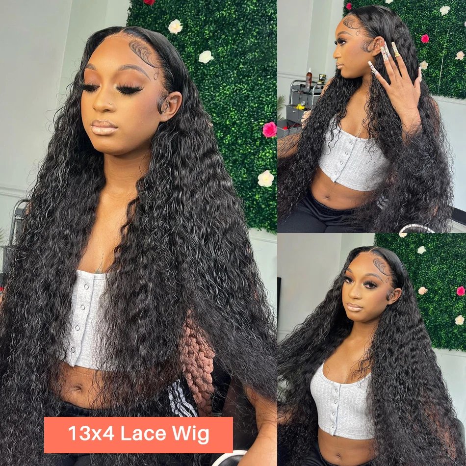 Jerry Curly Lace Front Wig 100% Kinky Curly Human Hair Wigs 13x4 13x6 Brazilian HD Transparent Lace Frontal Wig Female Woman Wig