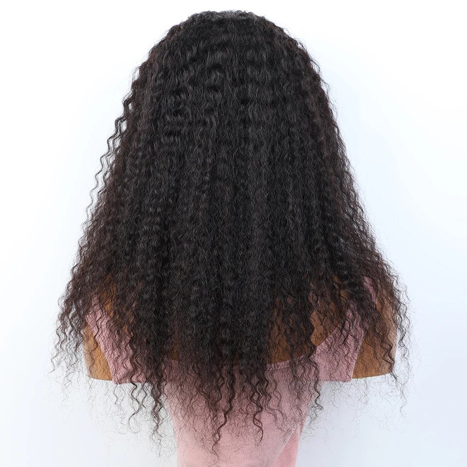 Cheap U Part Human Hair Wigs Jerry Curly Brazilian Hair Wigs Natural Black Deep Wave Glueless V Part Wigs 180% Density Wholesale