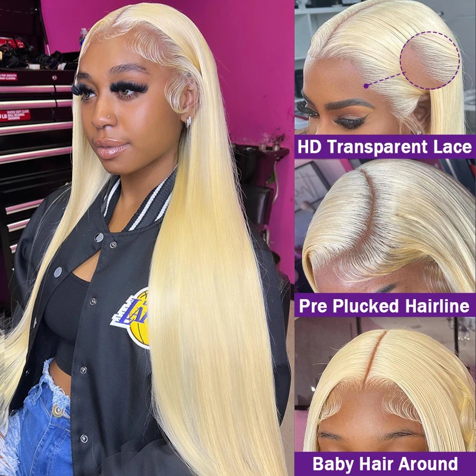 blonde lace front wig human hair 613 hd lace frontal wig 13x6 straight wigs for women choice cheap wigs on sale clearance