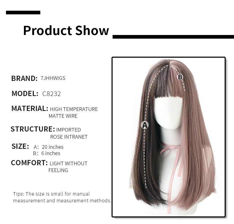 7JHHWIGS Long Straight Synthetic Light Brown Wigs With Bang For Women Heat-Resistant Daily Use Hair Hot Sell Wholesale Wigs 7JHHWIGS Long Straight Synthetic Light Brown Wigs With Bang For Women Heat-Resistant Daily Use Hair Hot Sell Wholesale Wigs