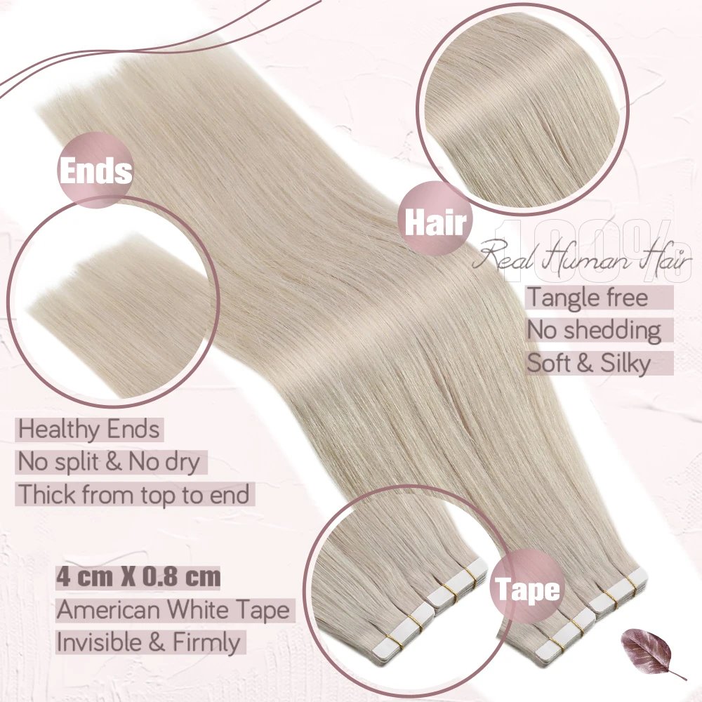 Ugeat Tape in Hair Extensions Human Hair Real Natural Brazilian Remy Hair Straight Seamless Skin Weft For Women Balayage 20P/40P Ugeat Tape in Hair Extensions Human Hair Real Natural Brazilian Remy Hair Straight Seamless Skin Weft For Women Balayage 20P/40P