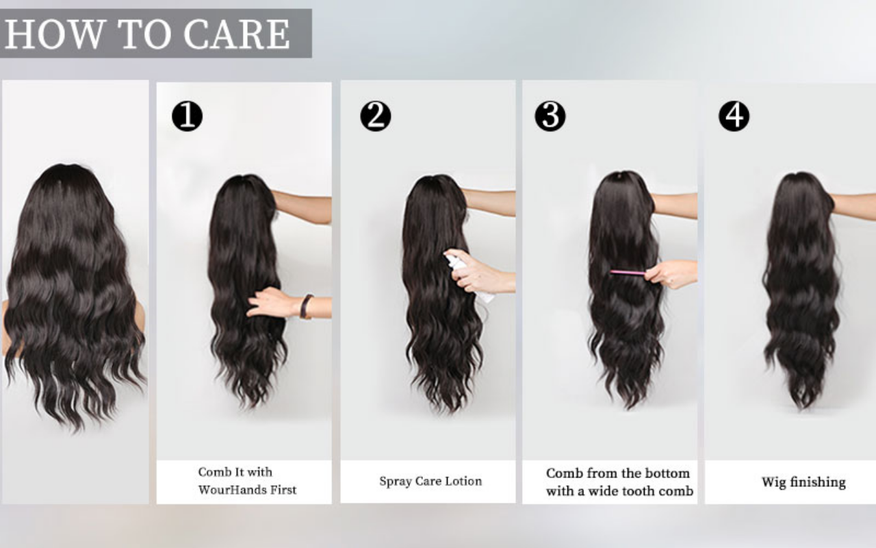 Long Straight Wigs with Curtain Bangs Green Highlight Layered Ombre Wig for Women Synthetic High Density Black Hair End Dye Wig