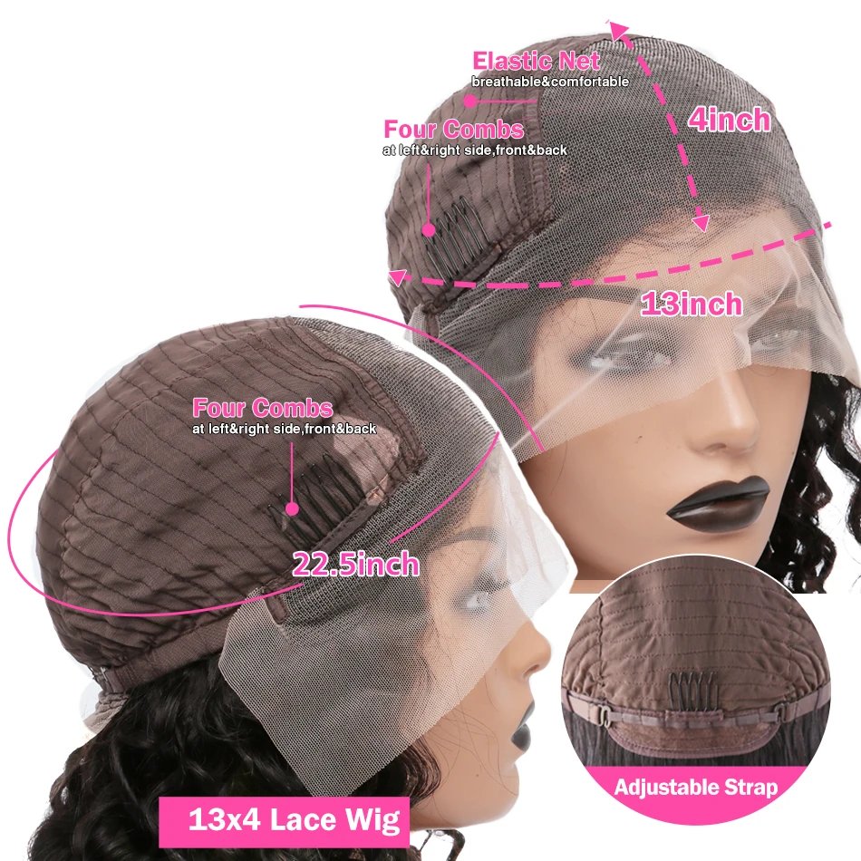 Rosabeauty 250% Hd 13x6 Water Wave Lace Frontal Human Hair Wigs Loose Deep Wave Lace Front Wig Curly 5x5 Closure Wig For Women Rosabeauty 250% Hd 13x6 Water Wave Lace Frontal Human Hair Wigs Loose Deep Wave Lace Front Wig Curly 5x5 Closure Wig For Women
