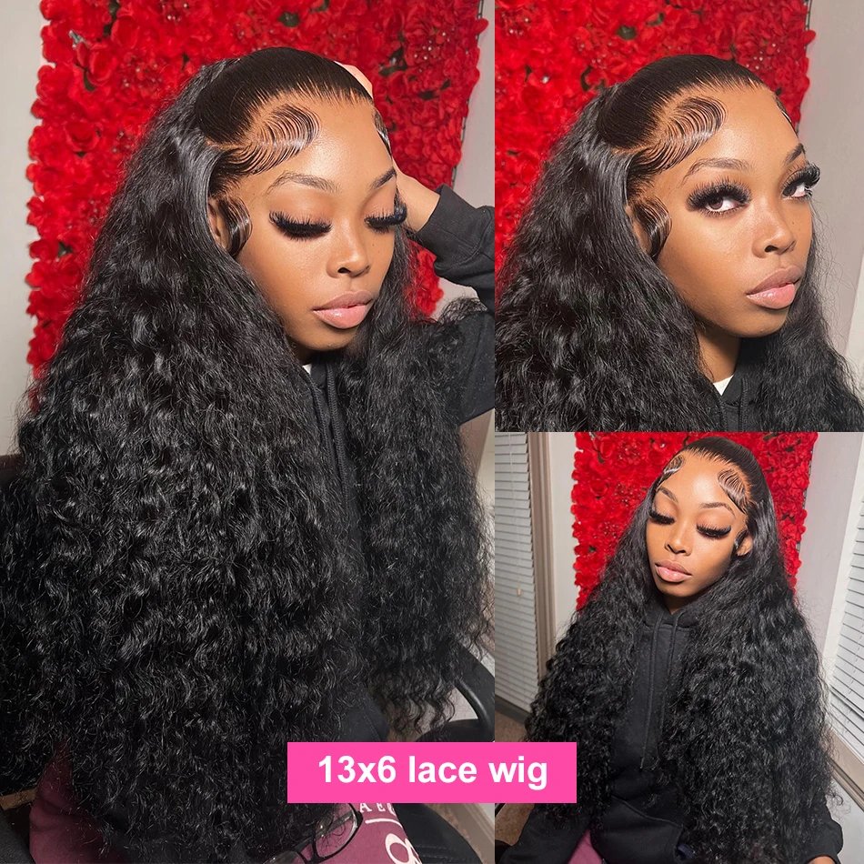 Rosabeauty 250% Hd 13x6 Water Wave Lace Frontal Human Hair Wigs Loose Deep Wave Lace Front Wig Curly 5x5 Closure Wig For Women Rosabeauty 250% Hd 13x6 Water Wave Lace Frontal Human Hair Wigs Loose Deep Wave Lace Front Wig Curly 5x5 Closure Wig For Women