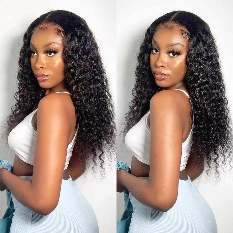 Water Wave Glueless Wig Pre-Cut Lace Wig 180% Pre-Plucked Natural Wave Wear Go Glueless Curly Human Hair Wigs For Women Water Wave Glueless Wig Pre-Cut Lace Wig 180% Pre-Plucked Natural Wave Wear Go Glueless Curly Human Hair Wigs For Women