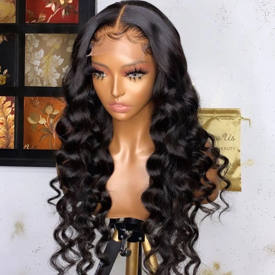 Loose Deep Wave 13x6 HD Lace Frontal Human Hair Wig Brazilian Curly Wigs 13x4 100% Human Hair Lace Front Wig Pre Plucked Remy