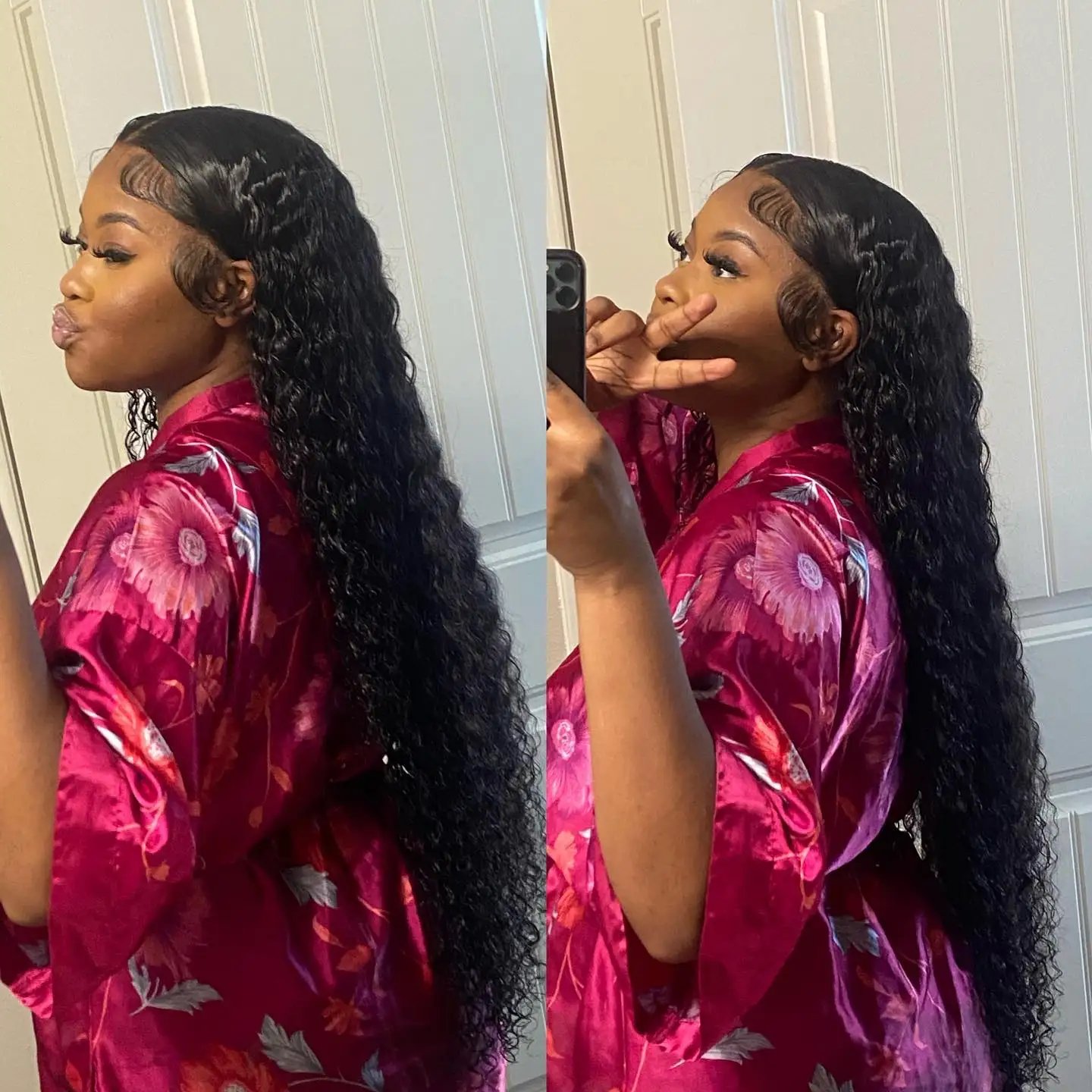 250 Density Brazilian 30 40 Inch Deep Wave 13x4 13x6 HD Lace Front Human Hair Wig 5x5 Glueless Closure Preplucked Curly Wigs