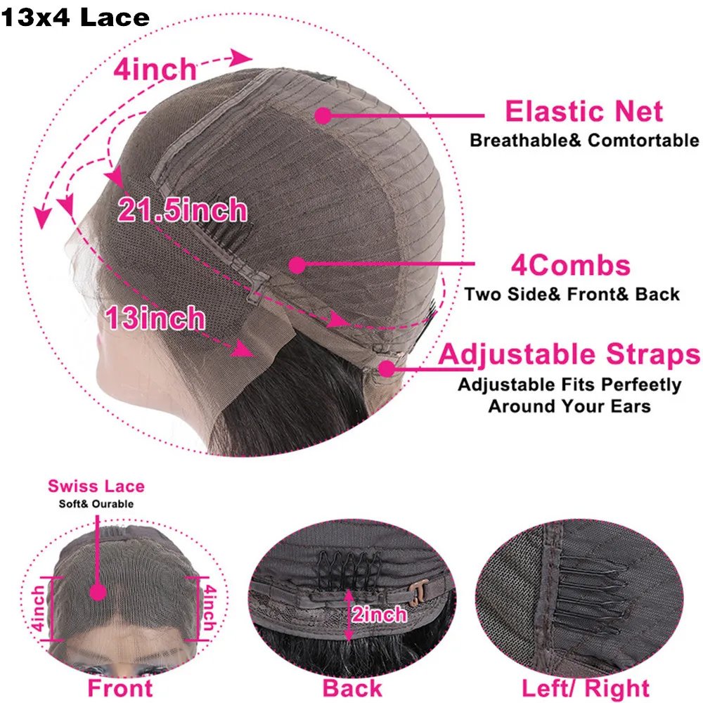Body Wave Lace Front Wig 13x4 13x6 30 32 Inch 5x5 6x4 Glueless Lace Closure Wig HD Transparent Human Hair Lace Frontal Wig Sale