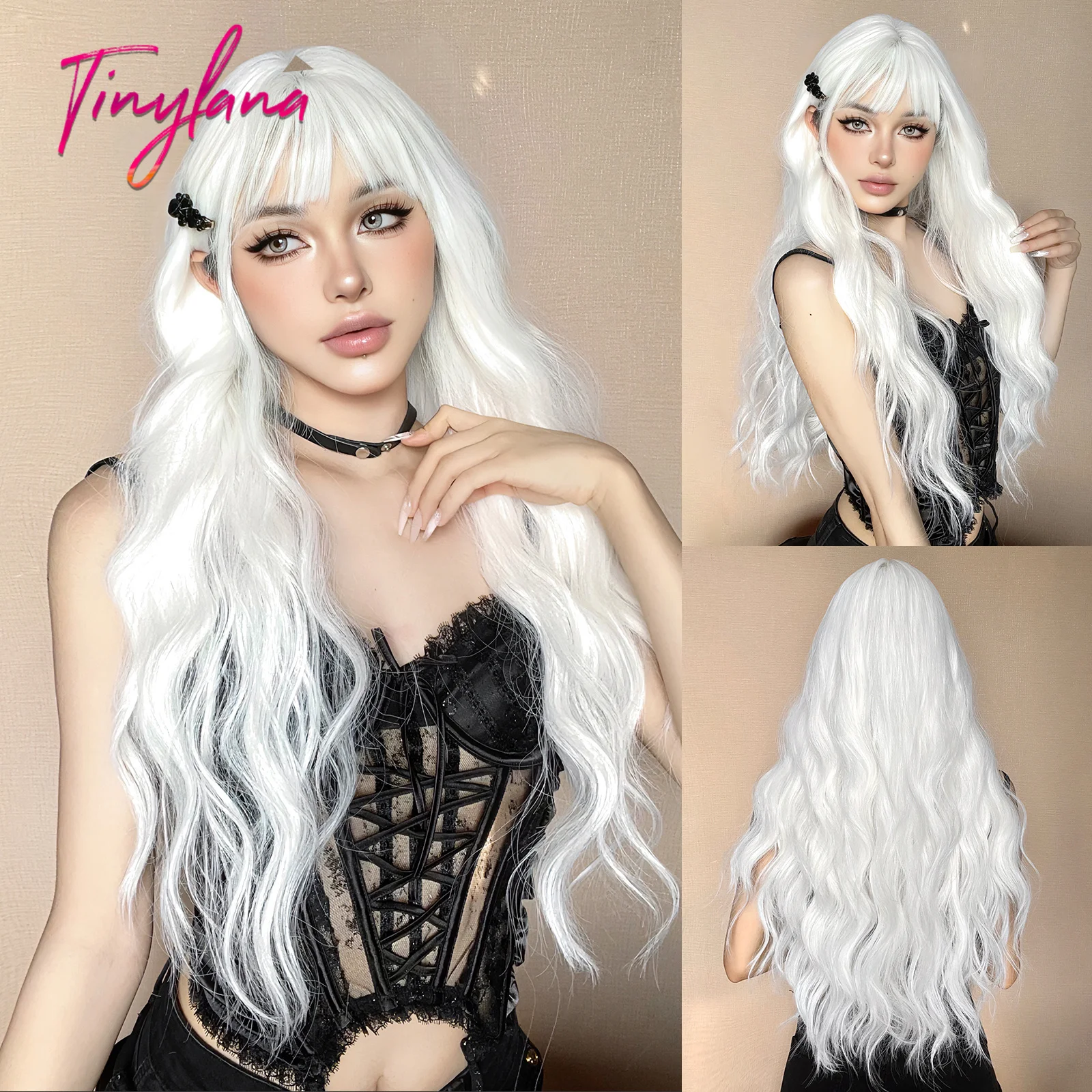 Orange Copper Ginger Long Wavy Synthetic Wigs Red Yellow Wig with Bangs for Women Natural Cosplay Body Wave Heat Resistant Hair Orange Copper Ginger Long Wavy Synthetic Wigs Red Yellow Wig with Bangs for Women Natural Cosplay Body Wave Heat Resistant Hair
