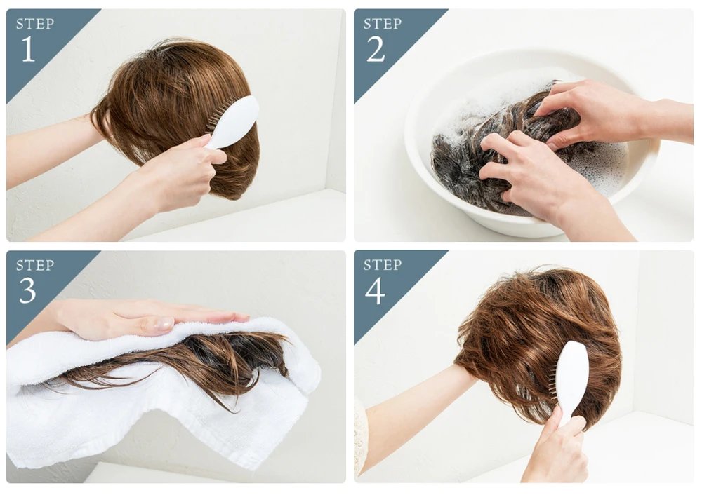 ESIN Synthetic Dark Brown Wig Long Wave Wigs for Women Hair Wig With Bangs Heat Resistant Party Daily Natural Use