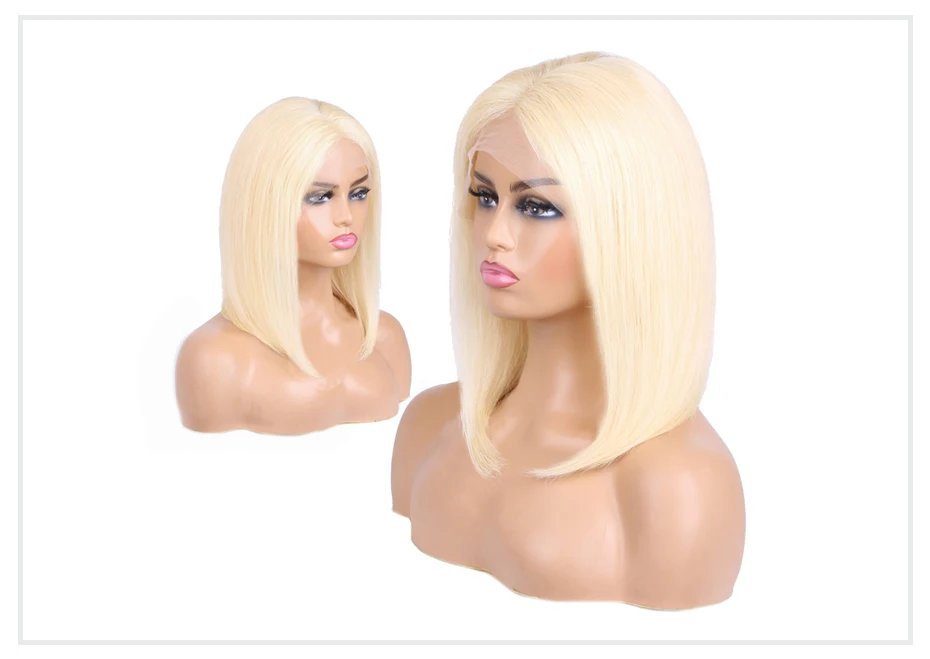 5x5 13x4 13x6 613 Blonde Bob Hair Wig Human Hair Lace Frontal Wig Brazilian Straight Bob Wig Lace Front Human Hair Wig for Women