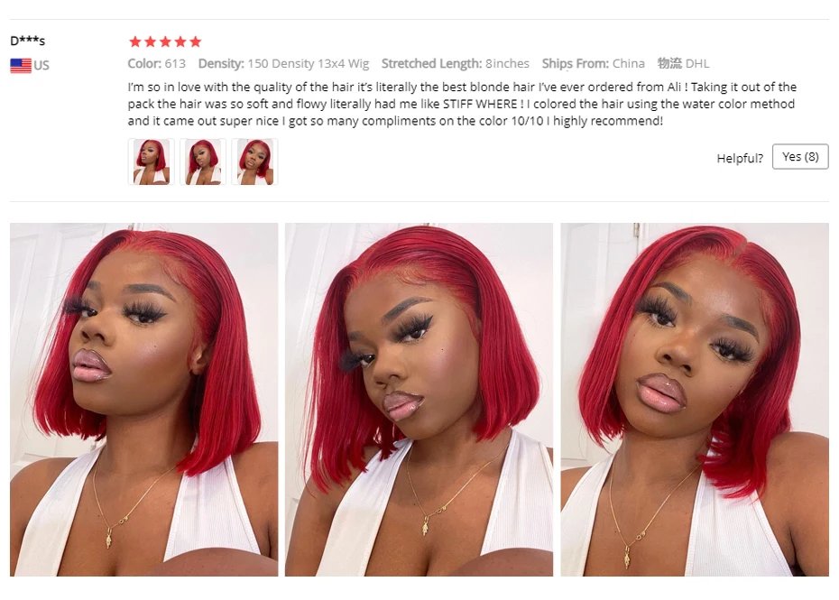 5x5 13x4 13x6 613 Blonde Bob Hair Wig Human Hair Lace Frontal Wig Brazilian Straight Bob Wig Lace Front Human Hair Wig for Women