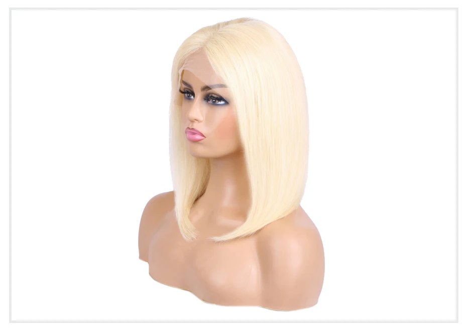 5x5 13x4 13x6 613 Blonde Bob Hair Wig Human Hair Lace Frontal Wig Brazilian Straight Bob Wig Lace Front Human Hair Wig for Women