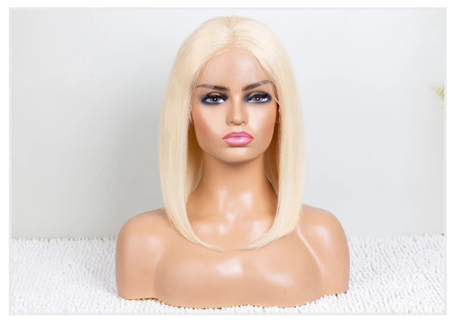 5x5 13x4 13x6 613 Blonde Bob Hair Wig Human Hair Lace Frontal Wig Brazilian Straight Bob Wig Lace Front Human Hair Wig for Women