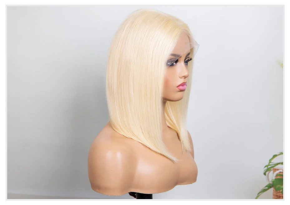 5x5 13x4 13x6 613 Blonde Bob Hair Wig Human Hair Lace Frontal Wig Brazilian Straight Bob Wig Lace Front Human Hair Wig for Women