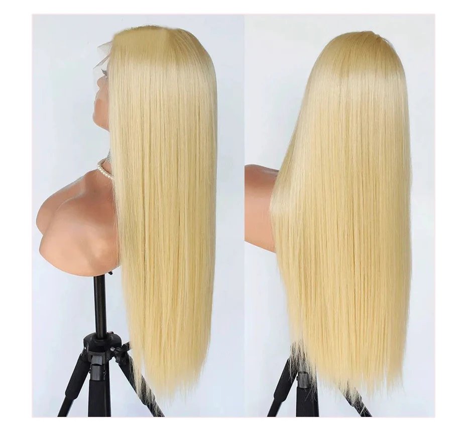Hd Transparent 613 Blonde 13x4 13x6 360 Lace Front Human Hair Wig Pre Plucked Bone Straight Lace Frontal Wig 180 210 250 Density